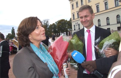 Hanne Bjurstrøm, på Slottsbakken Hanne Bjurstrøm, på Slottsbakken