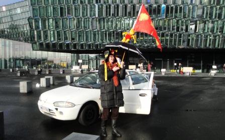 Isländska demonstranter 2