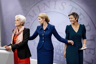 Tre danska partiledare Tre danska partiledare