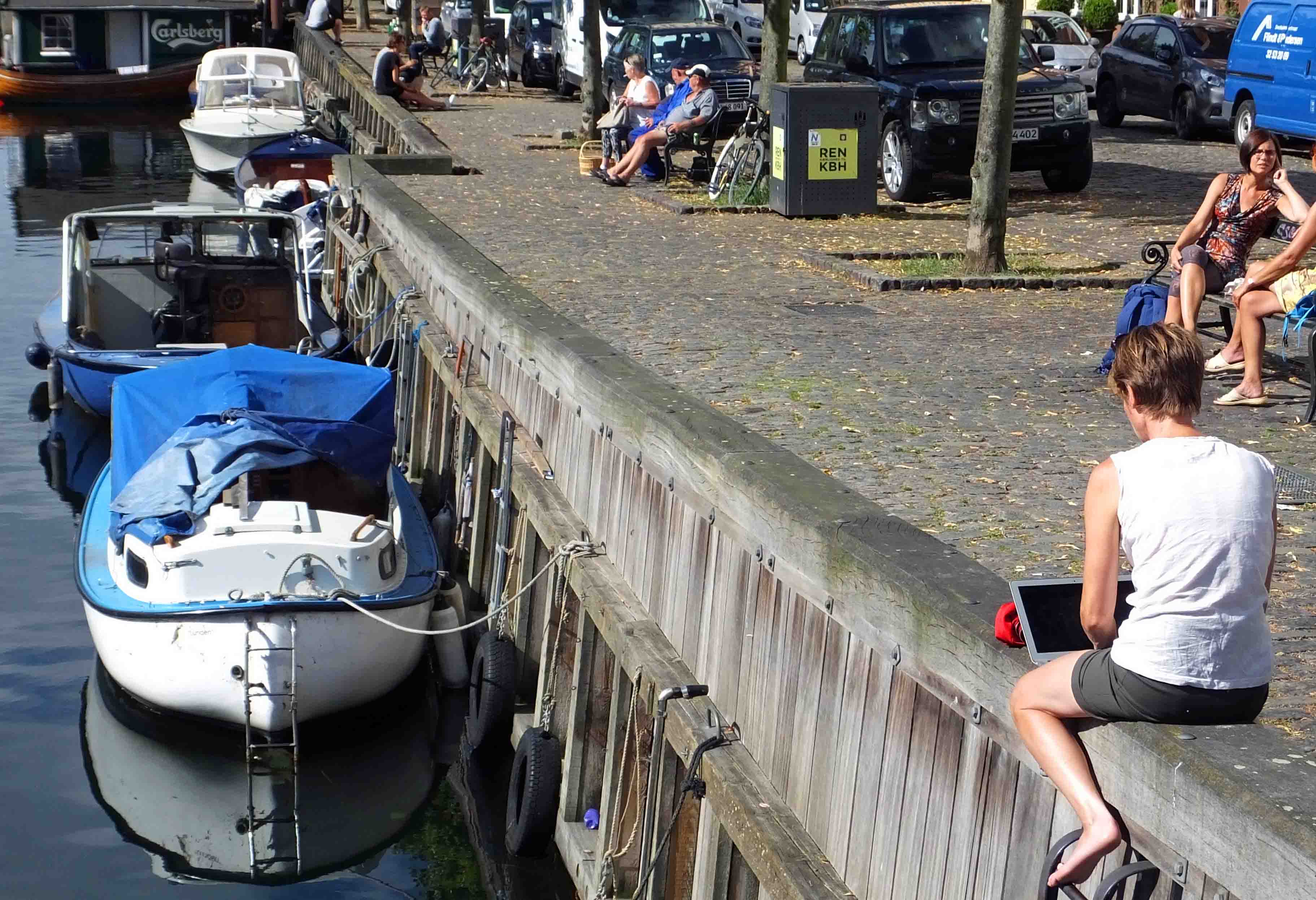 Laptop i Köpenhamn