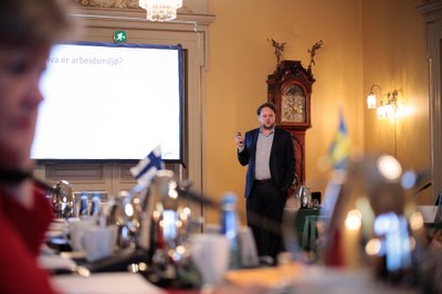 Pål Molander på arbetsministermötet i Oslo 2017