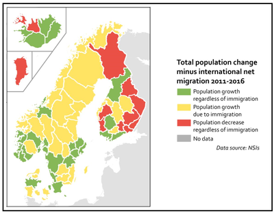Norden befolkningsökning