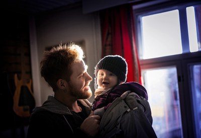 Pappa på babykafé