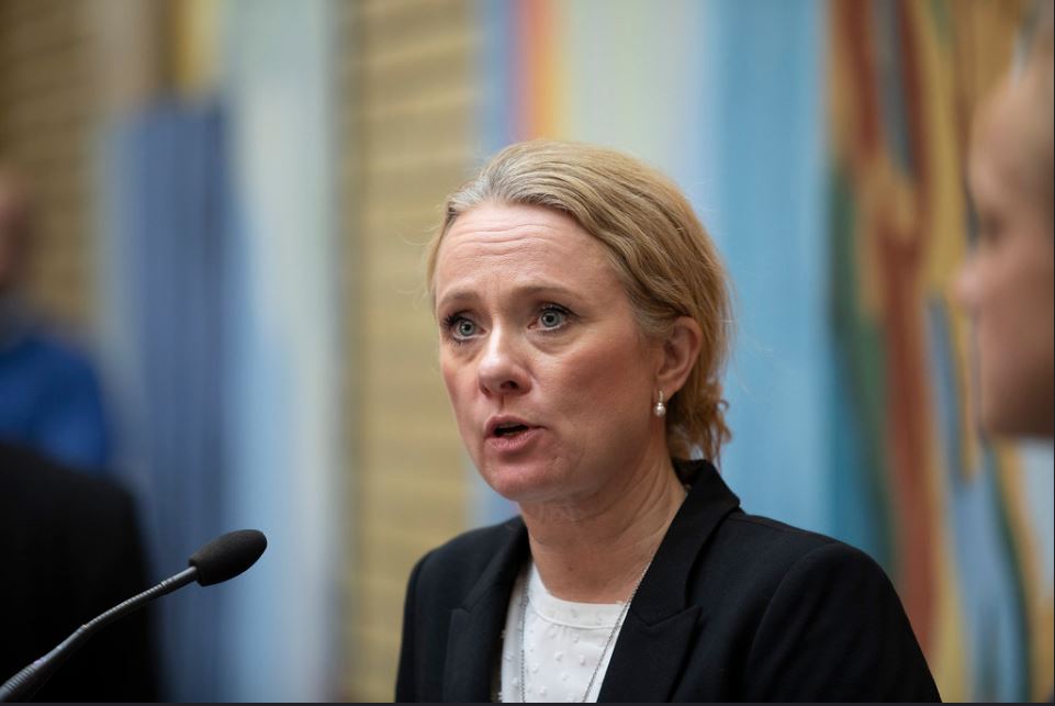 Anniken Hauglie i Stortinget