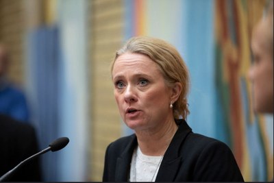 Anniken Hauglie i Stortinget