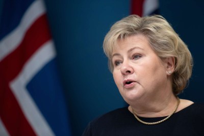 Erna Solberg på Nordiska rådets session i Stockholm