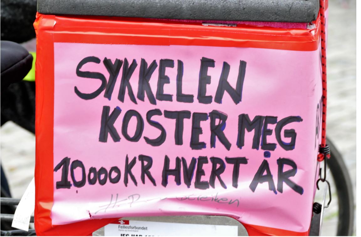 Foodora cykel plakat