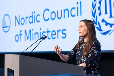 Katrín Jakobsdóttir, statsminister, på Future of Work