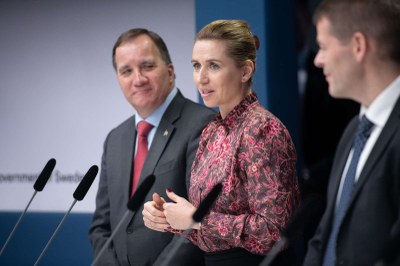 Mette Fredriksen och Stefan Löfven
