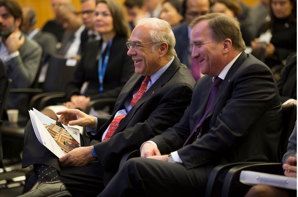 Stefan Löfven och Ángel Gurría