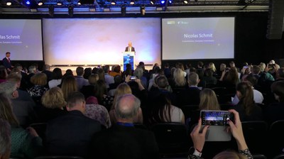 Nicolas Schmit i salen