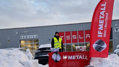 Tesla strejkvakt