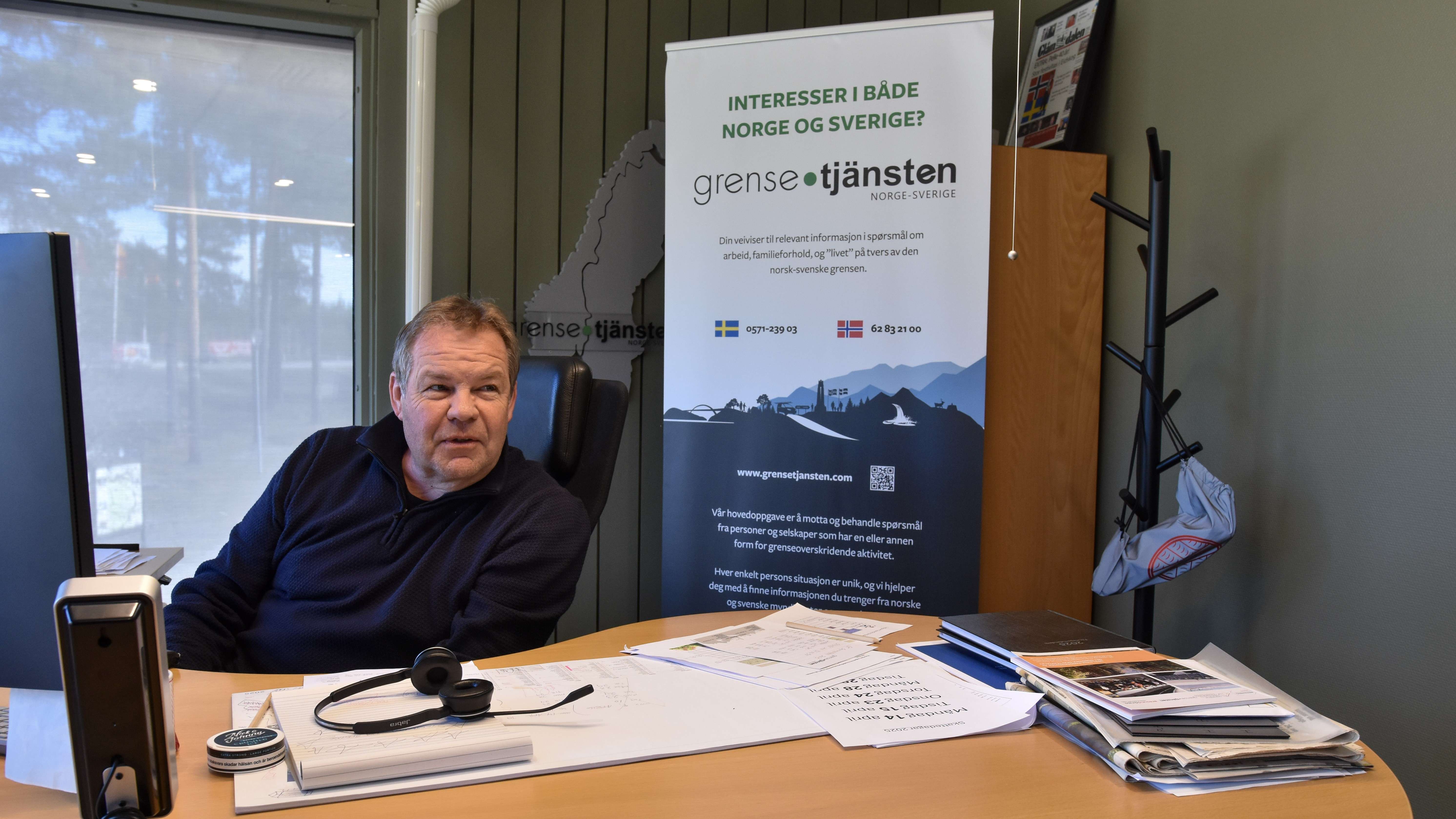 Trond Erik Grundt, daglig leder, Grensetjänsten Norge-Sverige, foto: Line Scheistrøen