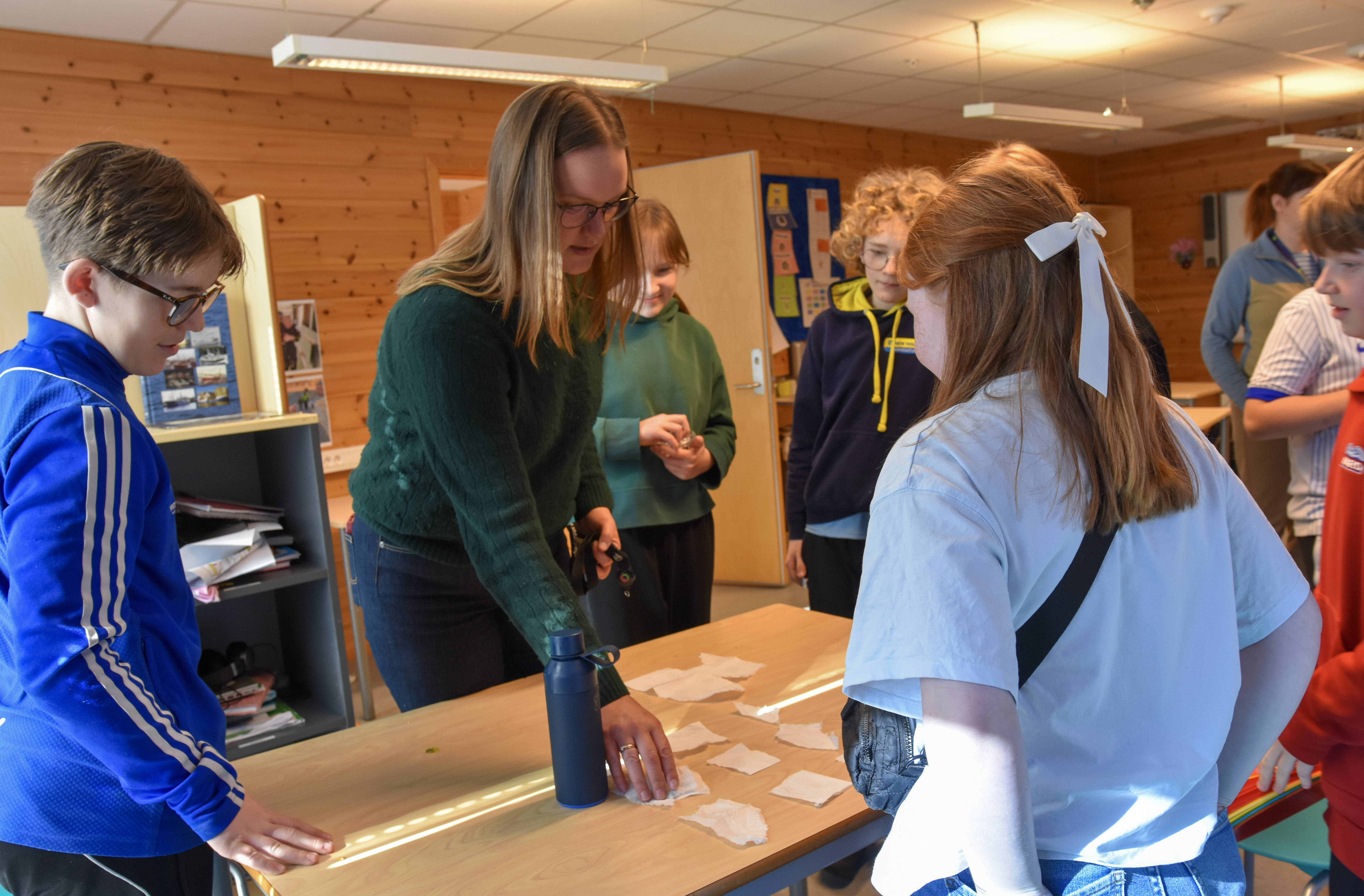 Utsira_skole_elever, foto: Line Scheistrøen